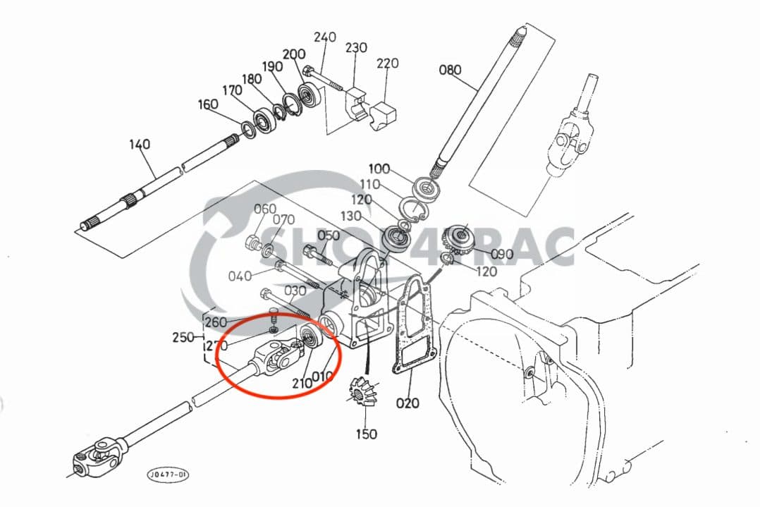 Cardan as Kubota L1 serie | lang | | Shop4Trac