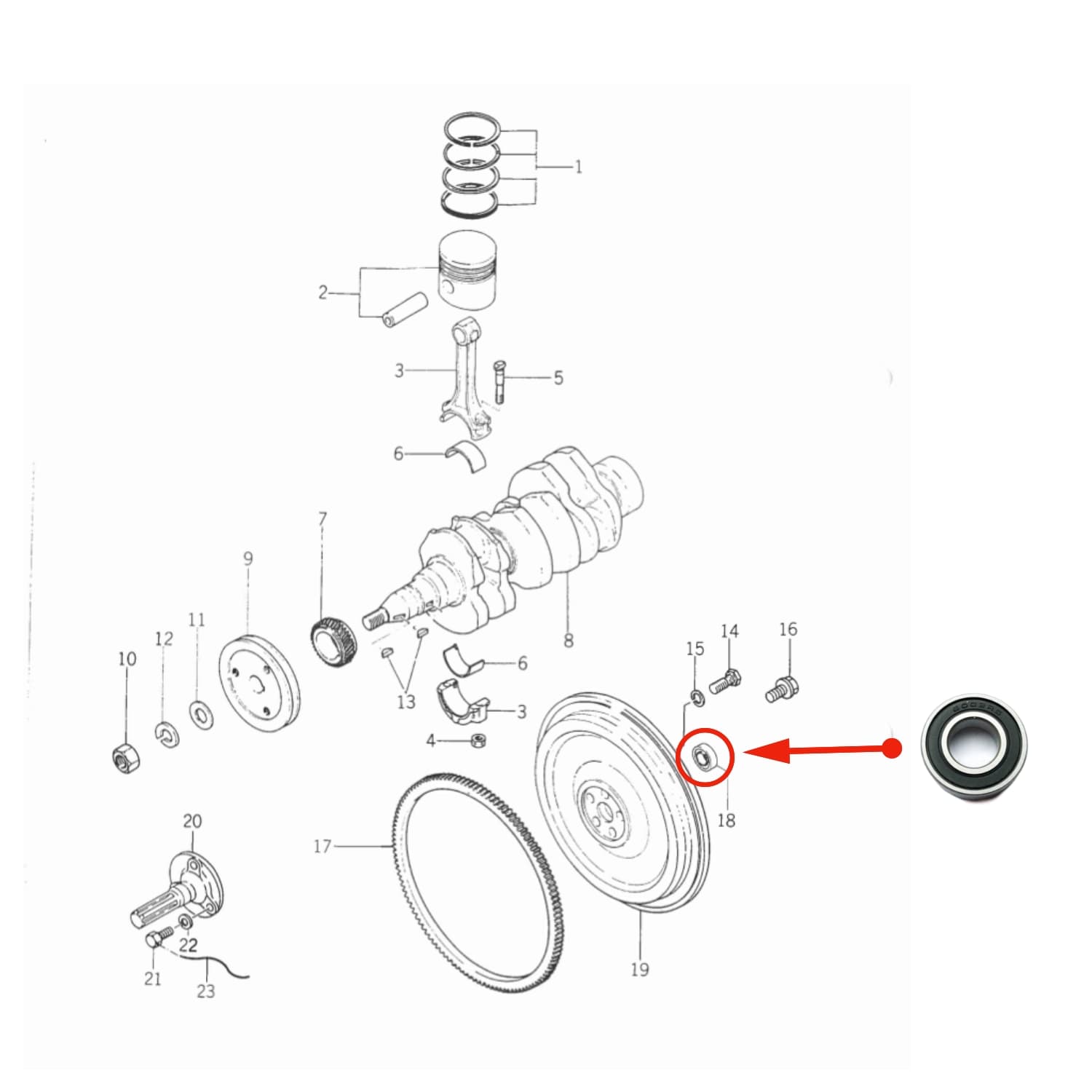 Koppelingsset Iseki TX serie | TX1210 - TX2160F | Bolens G152 - G154 | G172 - G174 - 8