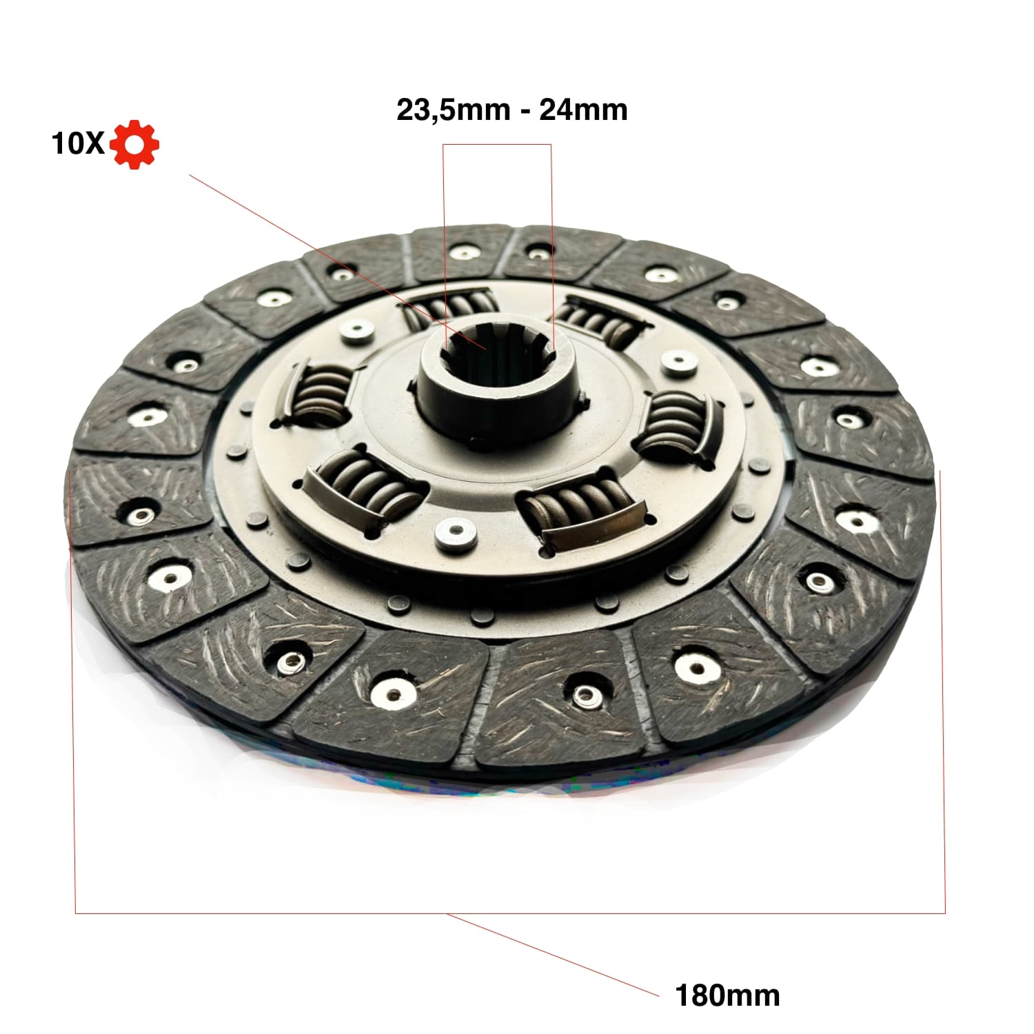 Koppelingsplaat Ford 1200 - 1300 | Shibaura S700 | S1200 | SD1543 - SE2500 - 3
