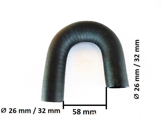 Radiateurslang Yanmar YM1301-2420 | F14 - F16D | YM142 - YM276 | Bypass - 3