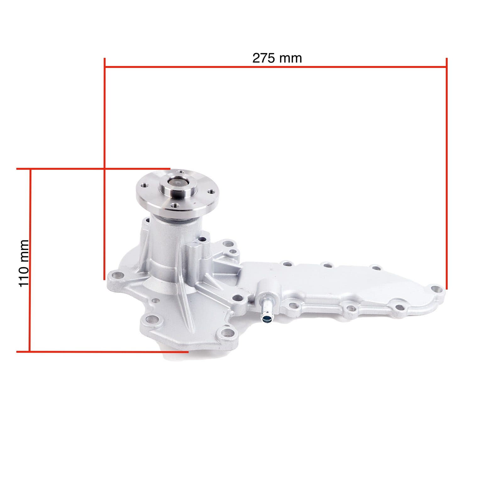 Wasserpumpe Kubota D1803M | V2203 M-DI | V2403 mit zusätzlichem Rohr - 2