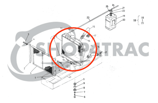 Radiateur Kubota B1400-B1502 | Shop4Trac
