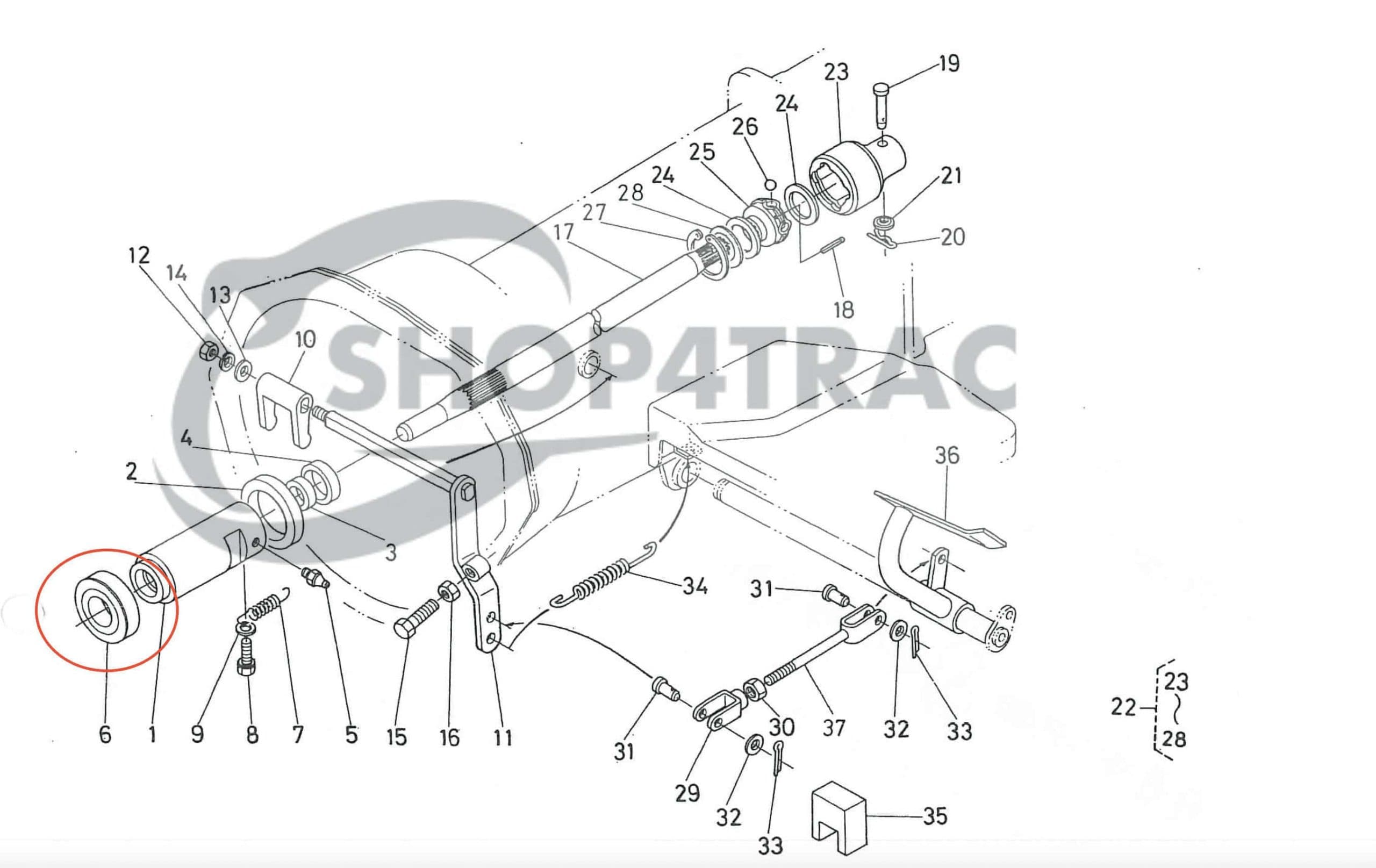 Koppelingsset Kubota B5000-B7001 | Zen-noh ZB | Shop4Trac