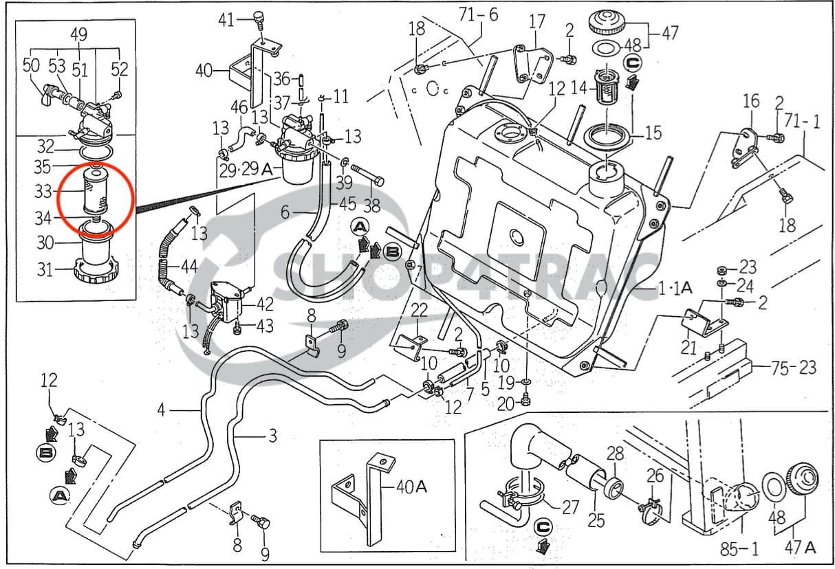 Filterset Iseki TA Landleader | TA207 - TA530 | Shop4Trac
