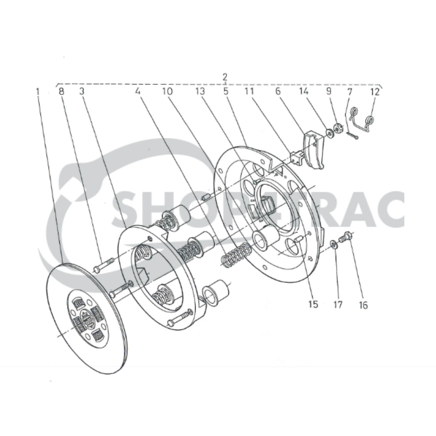 Drukgroep Kubota B5000 - B7001 | Zen-noh ZB5000 - ZB7100 | L175 - L210 - 8