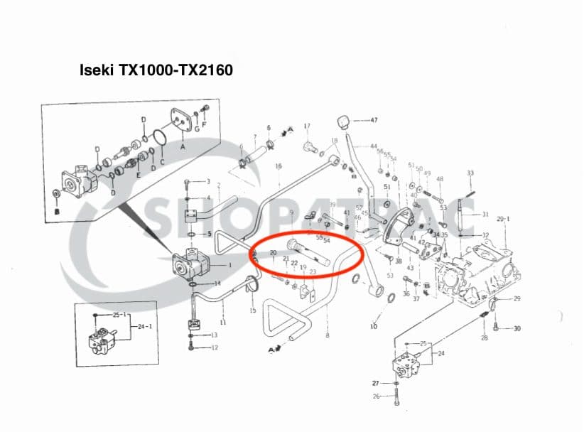 Hydrauliekfilter - zuigfilter Iseki TX | TU | Shop4Trac