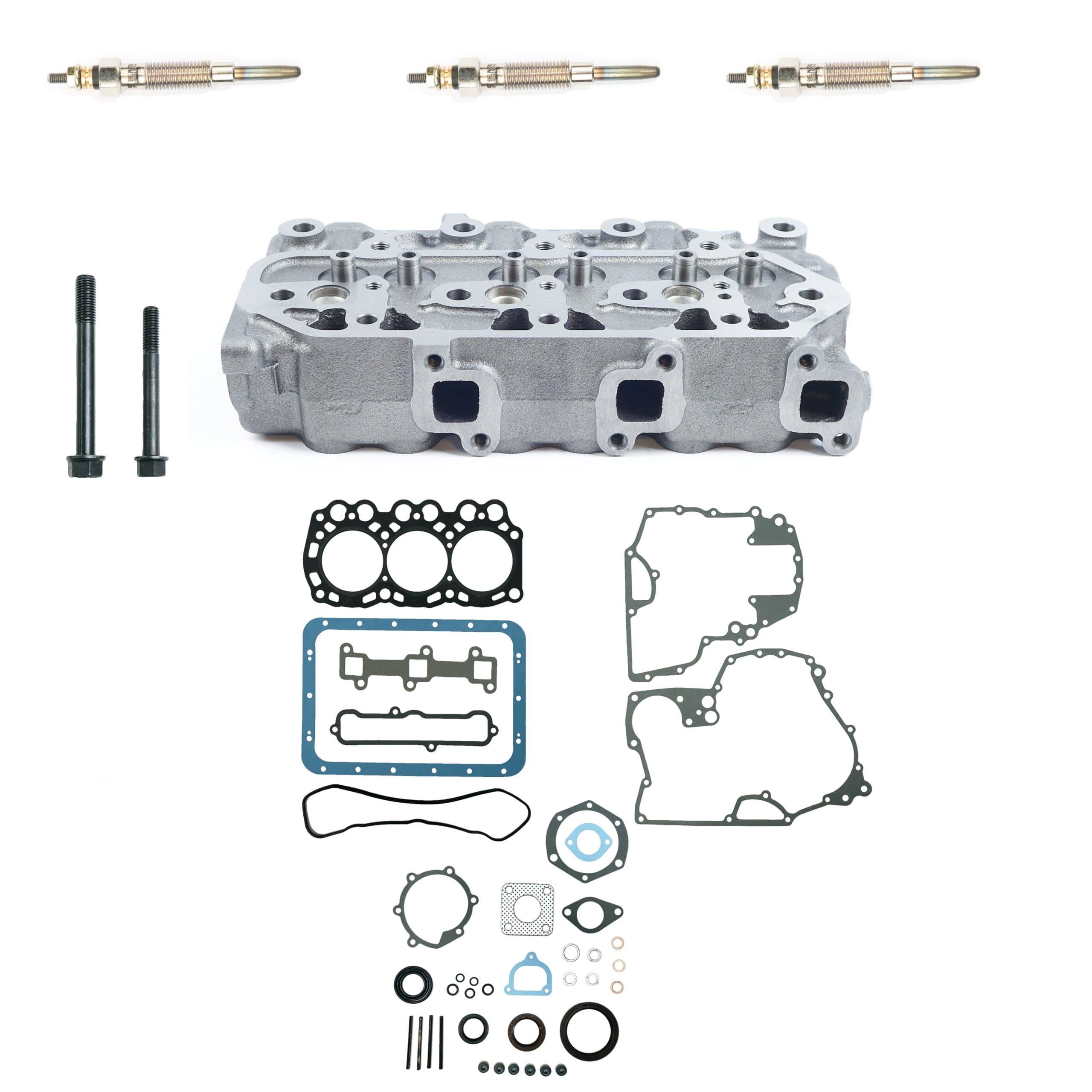 Cilinderkop+ reparatieset Mitsubishi L3E |  L3E2 MVL3E motor | Peljob