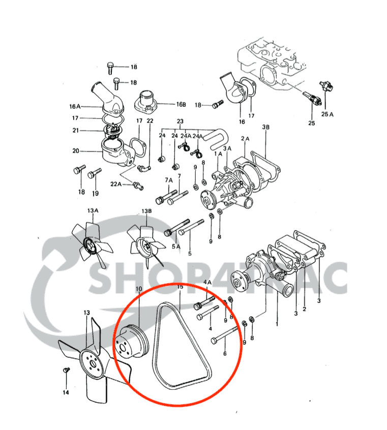 V-Snaar Iseki TX1210 | K2B | Shop4Trac