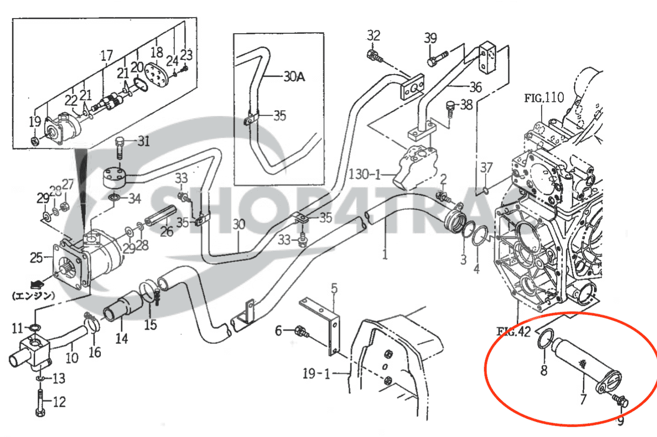 Hydrauliekfilter Iseki TM | TLE | TH | TA | SF | Shop4Trac