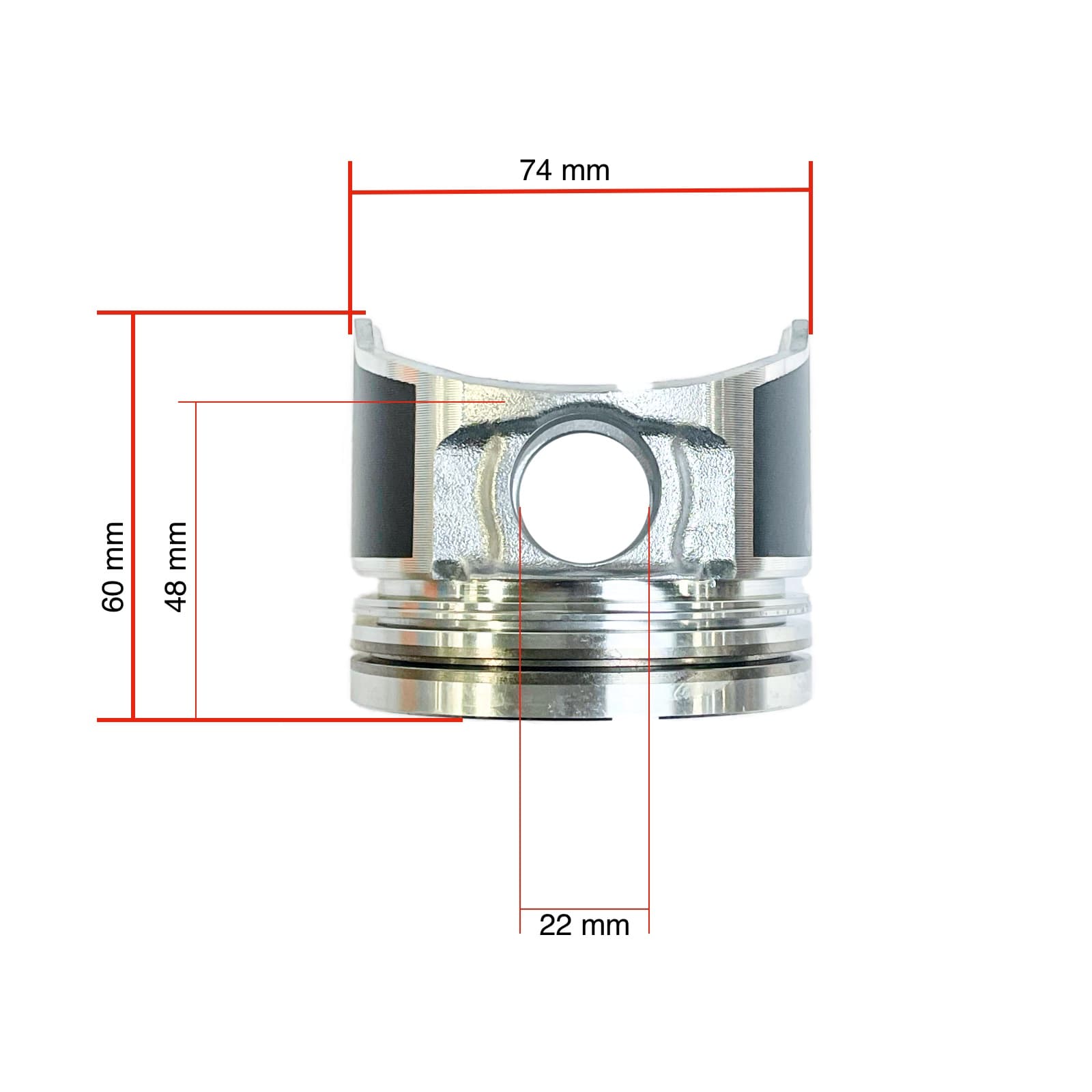 Kolben Yanmar 3TNM74 - 2