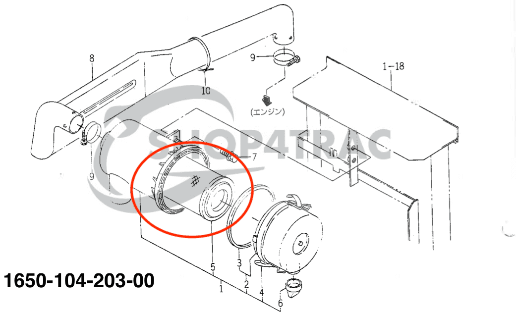 Filterset Iseki TG GEAS | TG21-33 | Shop4Trac