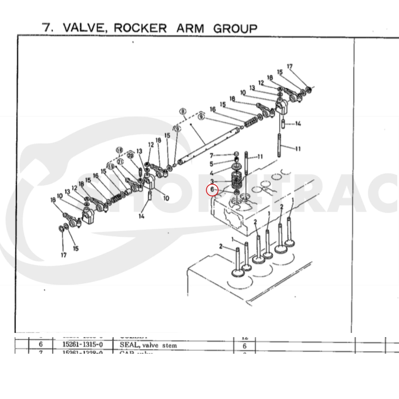 Klepseals Kubota Motor Z500 - Z600 | D650 - D950 | V1100 - V1200 - 2