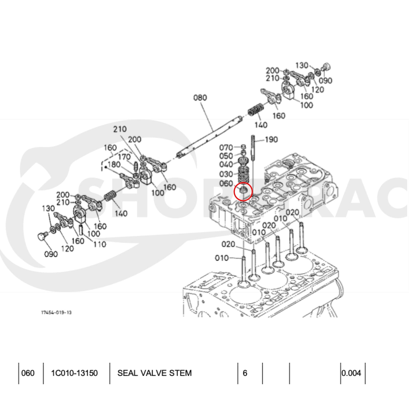 Klepseals Kubota Motor D905 - D1305 | V1205 - V1505 | V3300 - 2