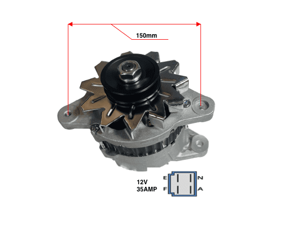 Dynamo Iseki TU120 - TU170 | TU1400 - TU1600 | TX1410 - TX2160 | Shop4Trac