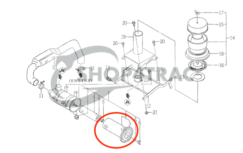 Filterset Iseki TK21 - TK33 | TK527 - TK529 - TK532 - TK533 - TK538 | Shop4Trac