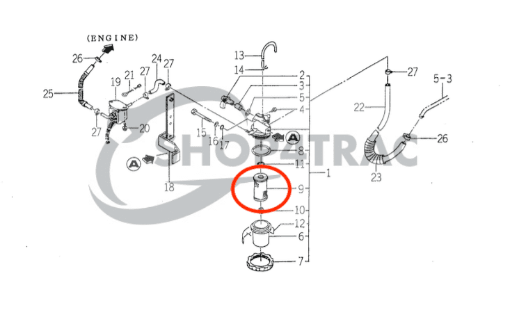 Filterset Iseki TK21 - TK33 | TK527 - TK529 - TK532 - TK533 - TK538 | Shop4Trac