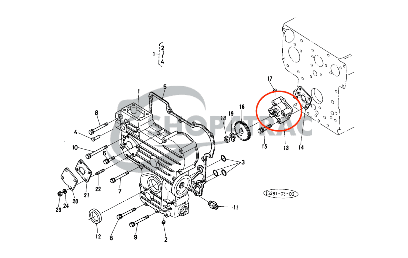 Motoroliepomp Kubota D750 | D850 | D950 | V1100 | V1200 | Z500 - 8