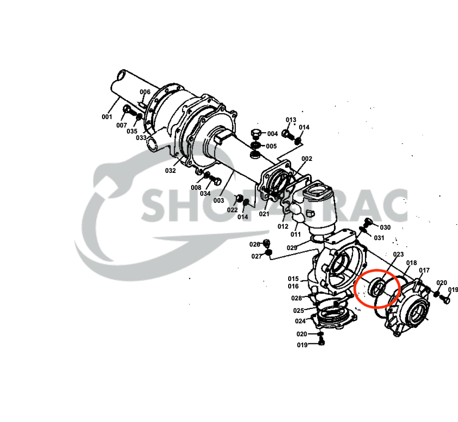 Kubota keerring L1-18 - L1-265 | L1500 - L2350 Vooras | AQ7745E | Shop4Trac