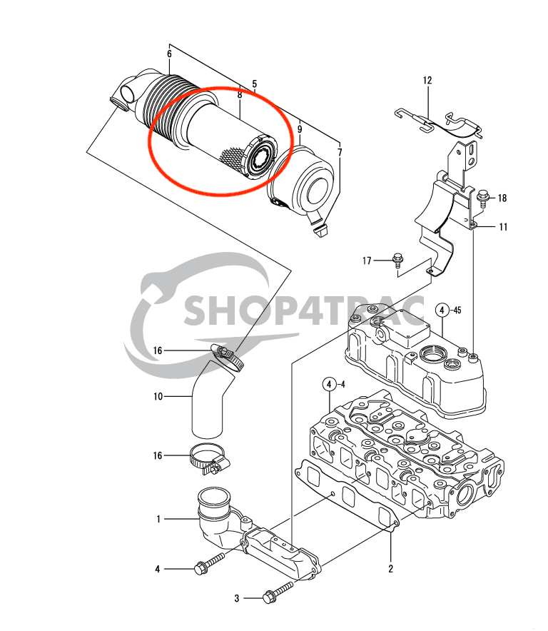 Filterset Yanmar AF15 - AF18 | AF116 - AF180 | KE-13 - KE-18 | 3TNE74 - 3TNE68 - 3
