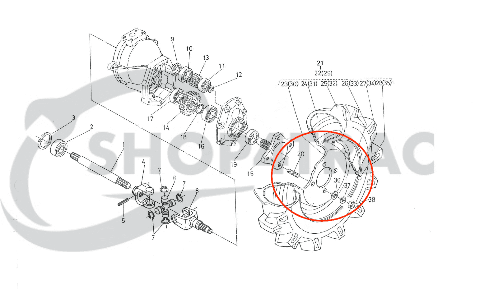 Wiel | velg Kubota B1200 - B4200 | B6000 - 2