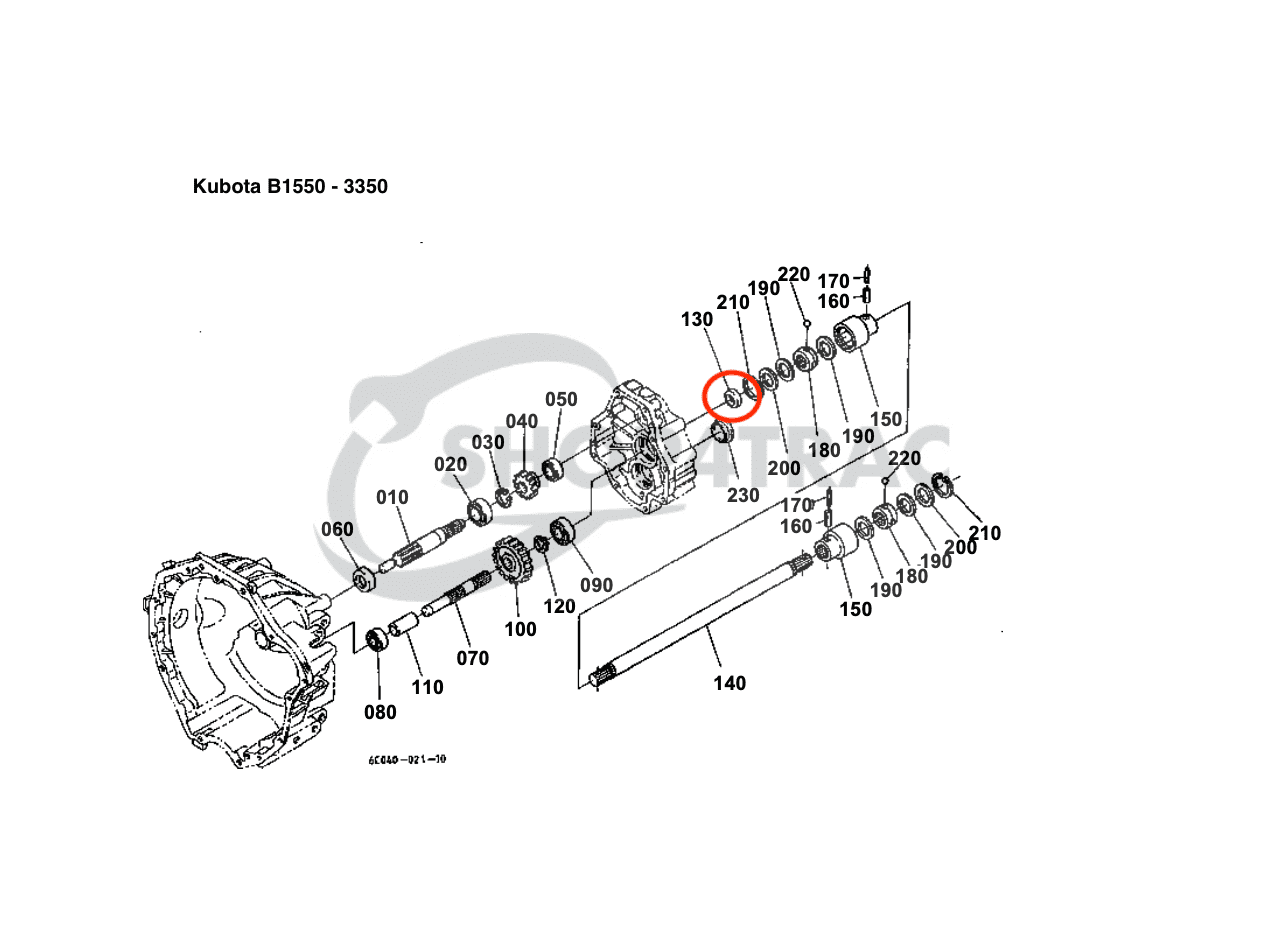 Keerring Iseki SF | Yanmar YM | Kubota B | ZD | KX | TC20357 - 3