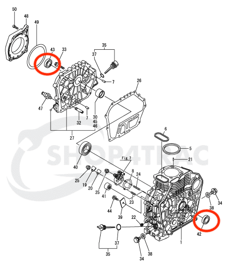 Wellendichtring John Deere Hydrostat | Iseki Zapfwellendichtung | Yanmar | TC35508 | Mitsubishi Kurbelwelle vorne - 2