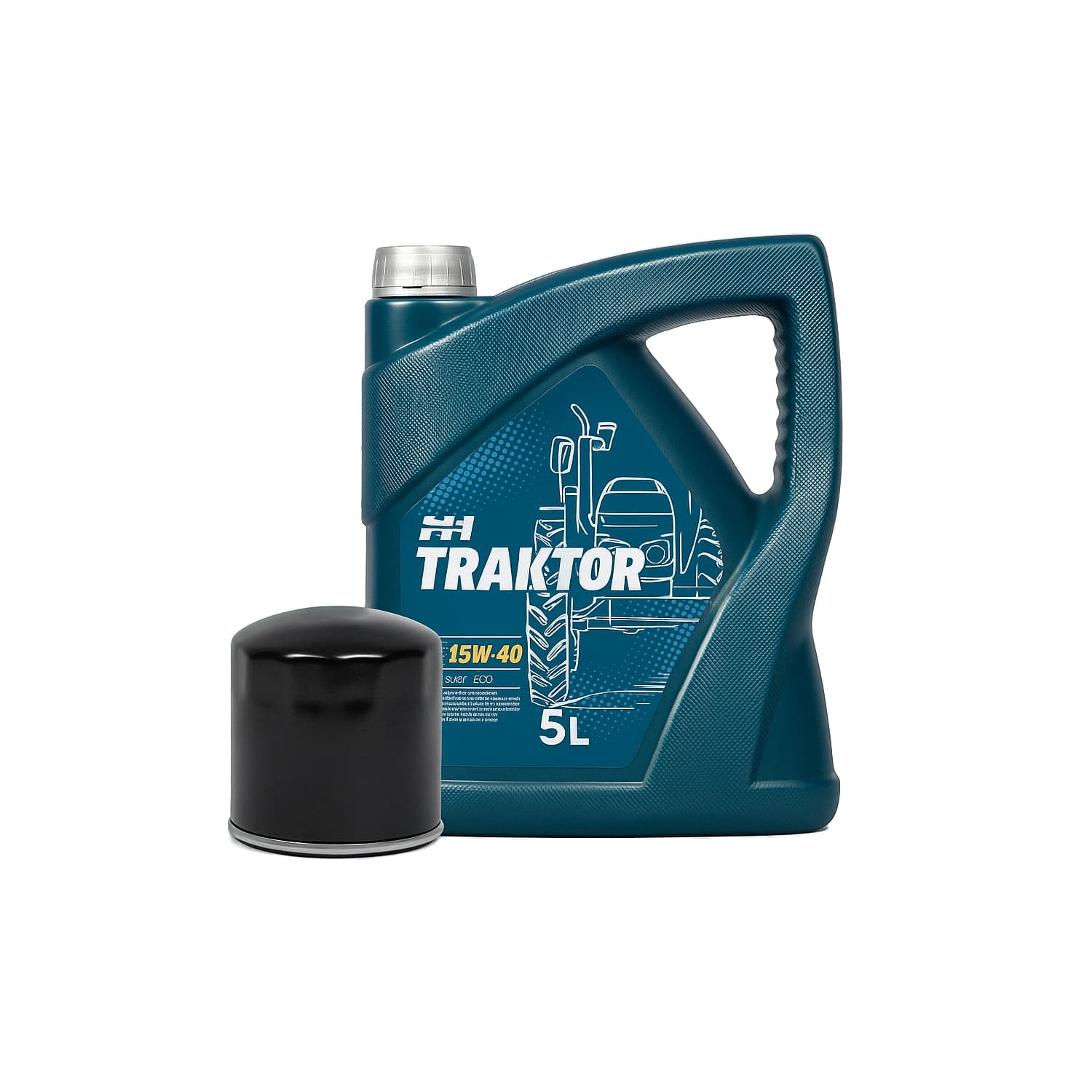 Set aus Motorölfilter + Motoröl 15w40 Kubota B | F | RTV – Iseki TX | TU – Yanmar YM | F – Mitsubishi MT | D