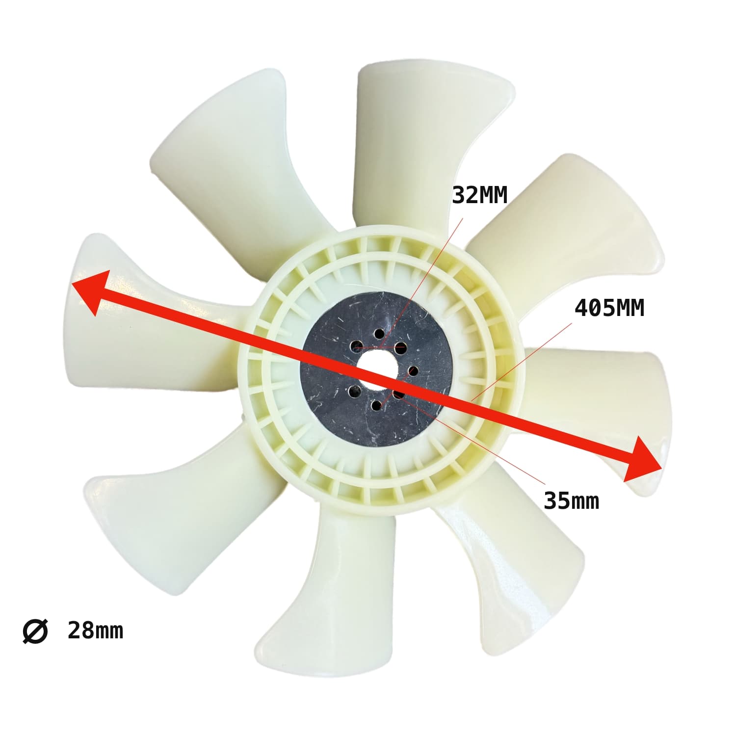 Koelvin Kubota D1803 | V2203 | V2403 | V2607 | 405mm | 8vin - 3