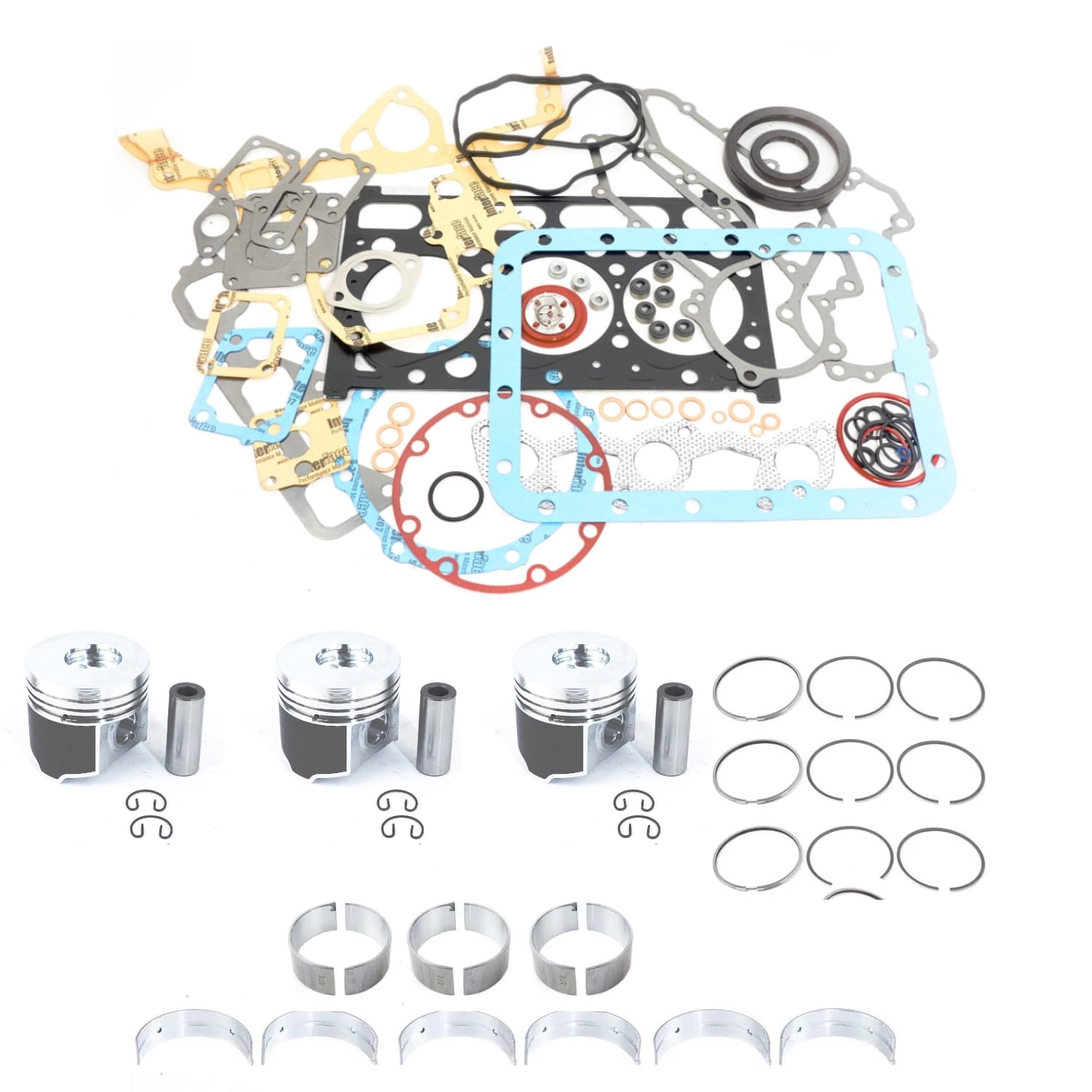 Motorrevisionssatz Kubota D1703M-DI | D1803M-DI Motor | Bobcat | Eurocomach | Giant | Hitachi | Schäffer