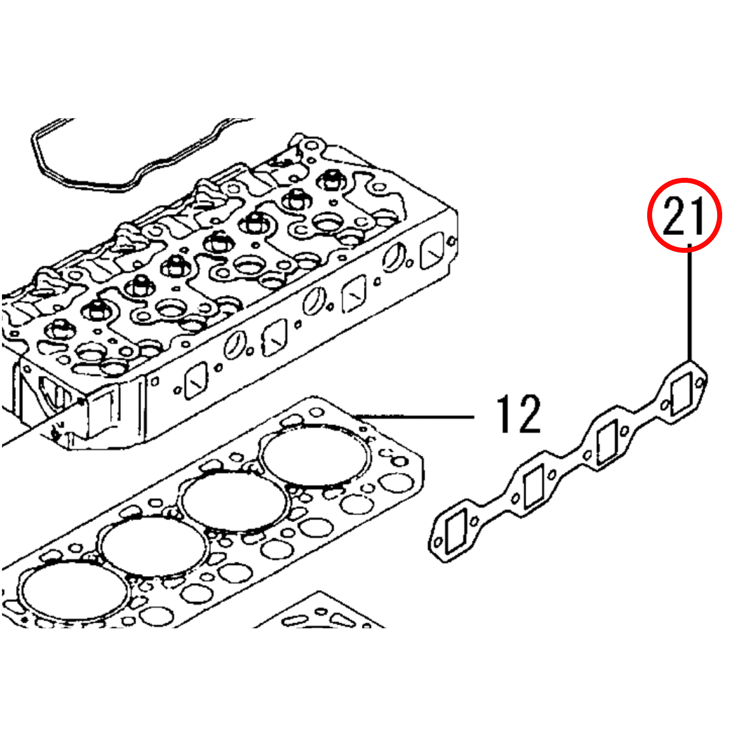 Uitlaatspruitstukpakking S4L | S4L2 | Vetus | Solé | Deutz | Atlas | Peljob - 2