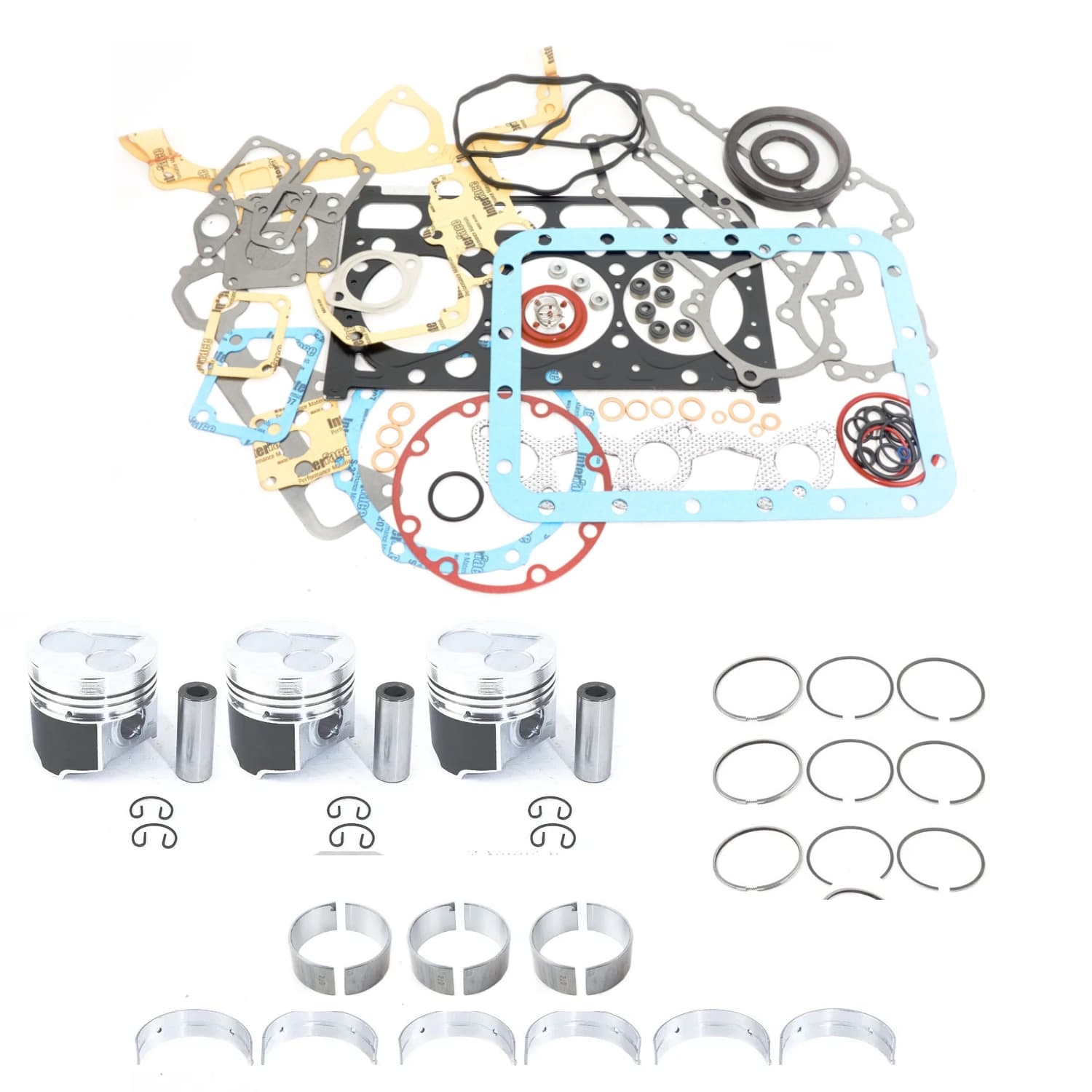 Motorrevisieset Kubota D1703 IDI | D1803 IDI motor | Bobcat | Eurocomach | Giant | Hitachi | Schäffer