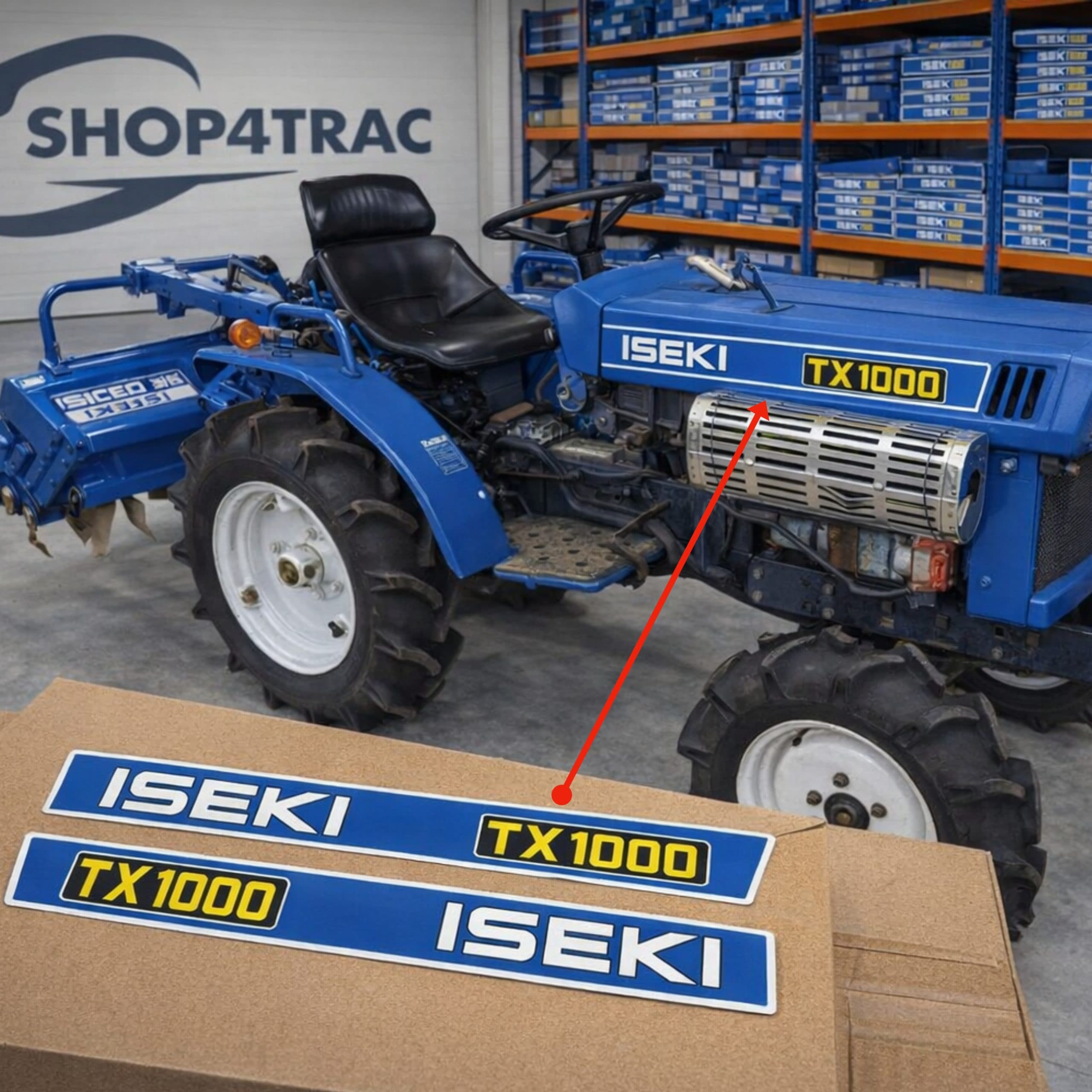 Stickerset Iseki TX1000 | TX Series - Complete Set & Originele Look - 2