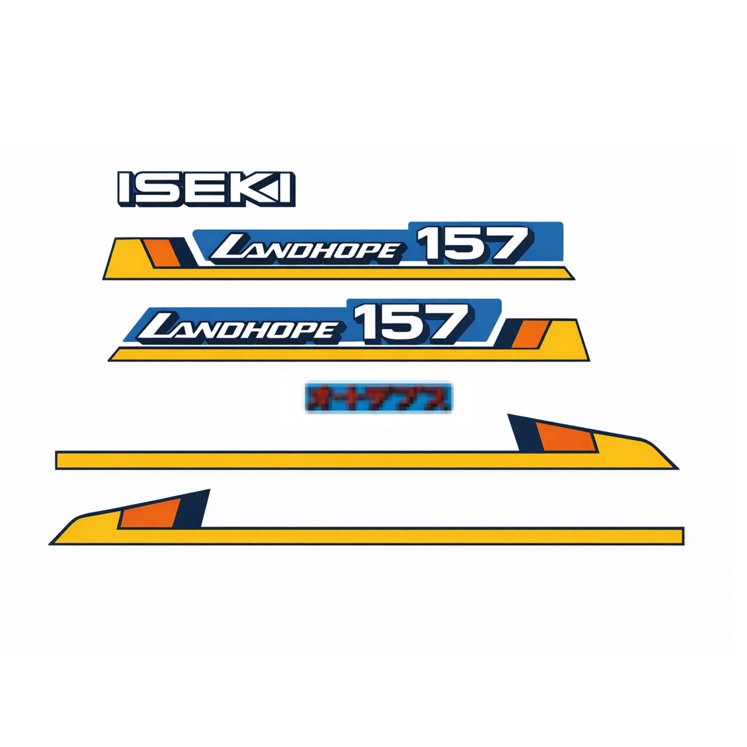 Sticker | Stickerset Iseki Landhope TU157 | TU Series