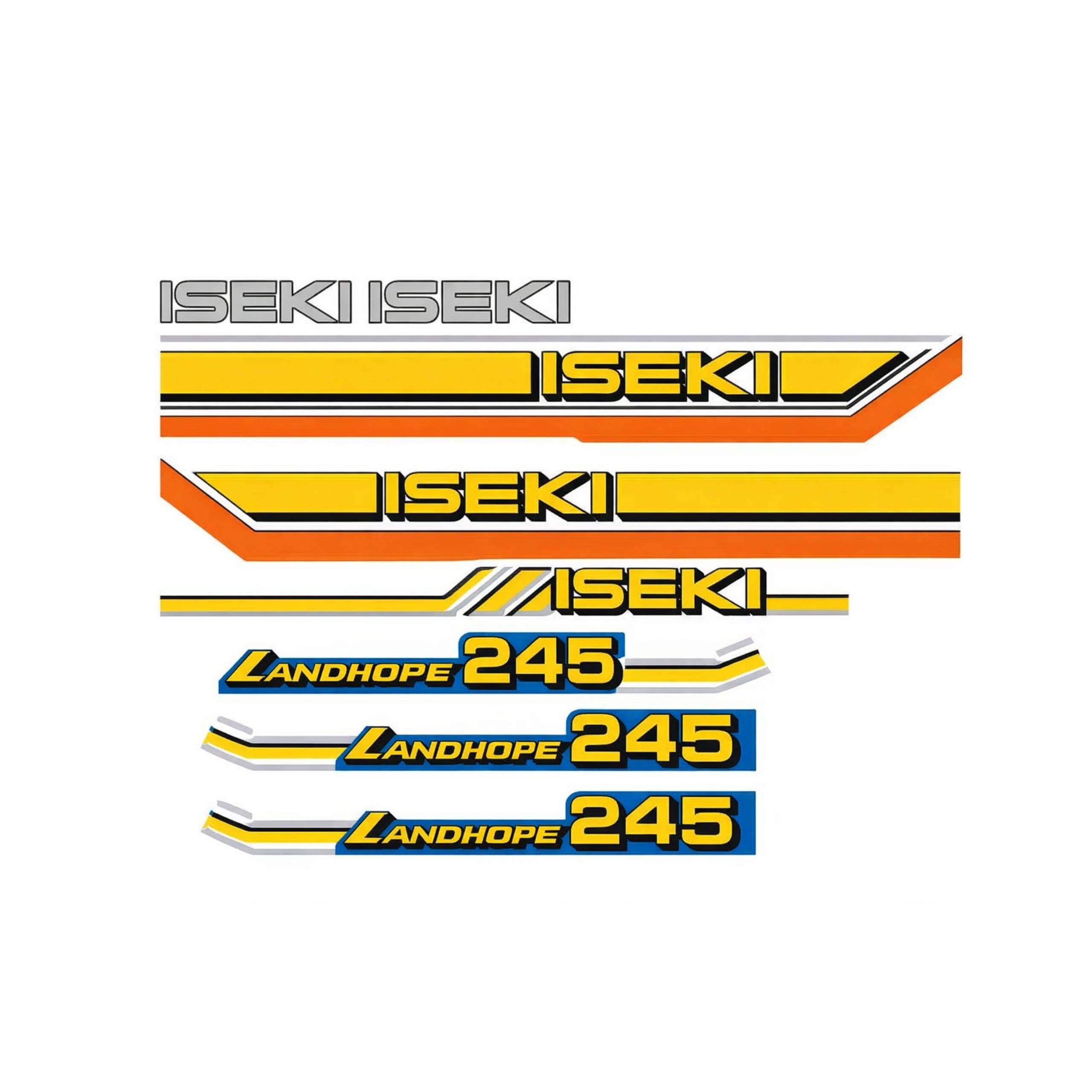 Sticker | Stickerset Iseki Landhope TU245 | TU Series
