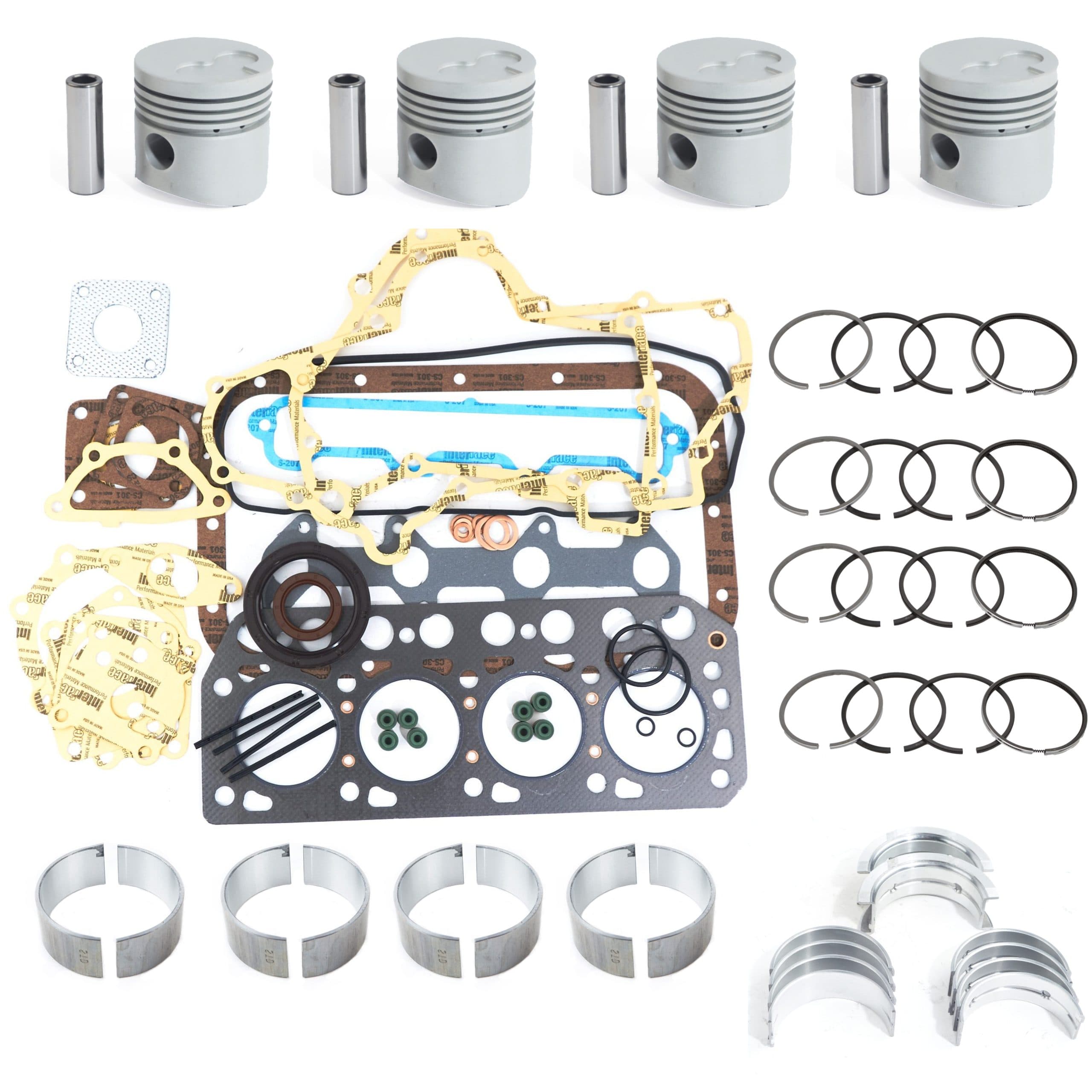 Überholungssatz Mitsubishi K4E - Indirekte Einspritzung | Mitsubishi | Vetus | Weidemann