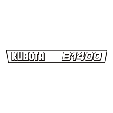 Sticker | Stickerset Kubota B1400 | B Series