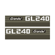 Aufkleber | Aufklebersatz Kubota GL240 | GL | Grandel Serie