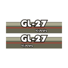 Aufkleber | Aufklebersatz Kubota GL27 | GL | Grandel Serie