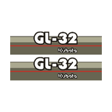 Aufkleber | Aufklebersatz Kubota GL32 | GL | Grandel Serie