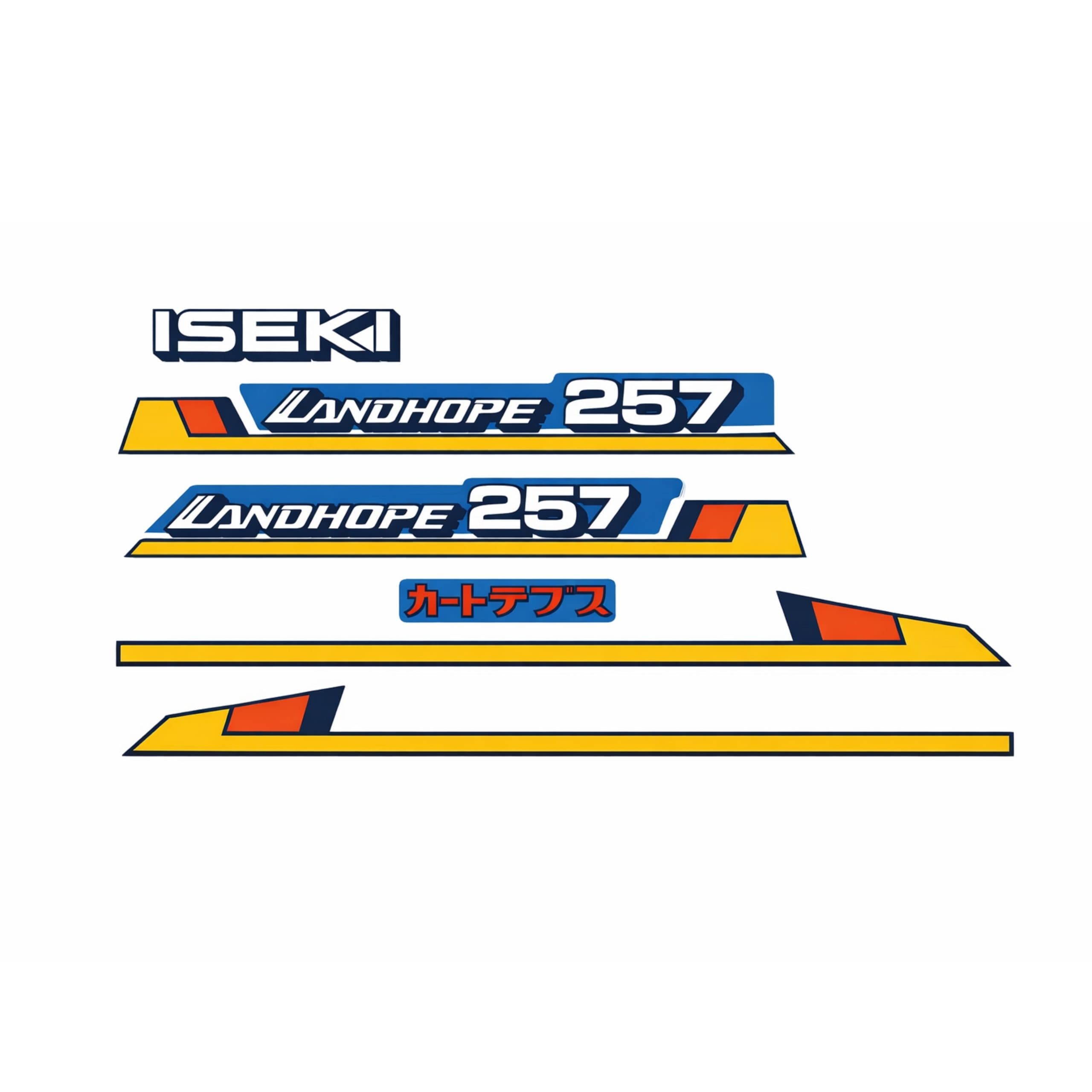 Sticker | Stickerset Iseki Landhope TU257 | TU Series