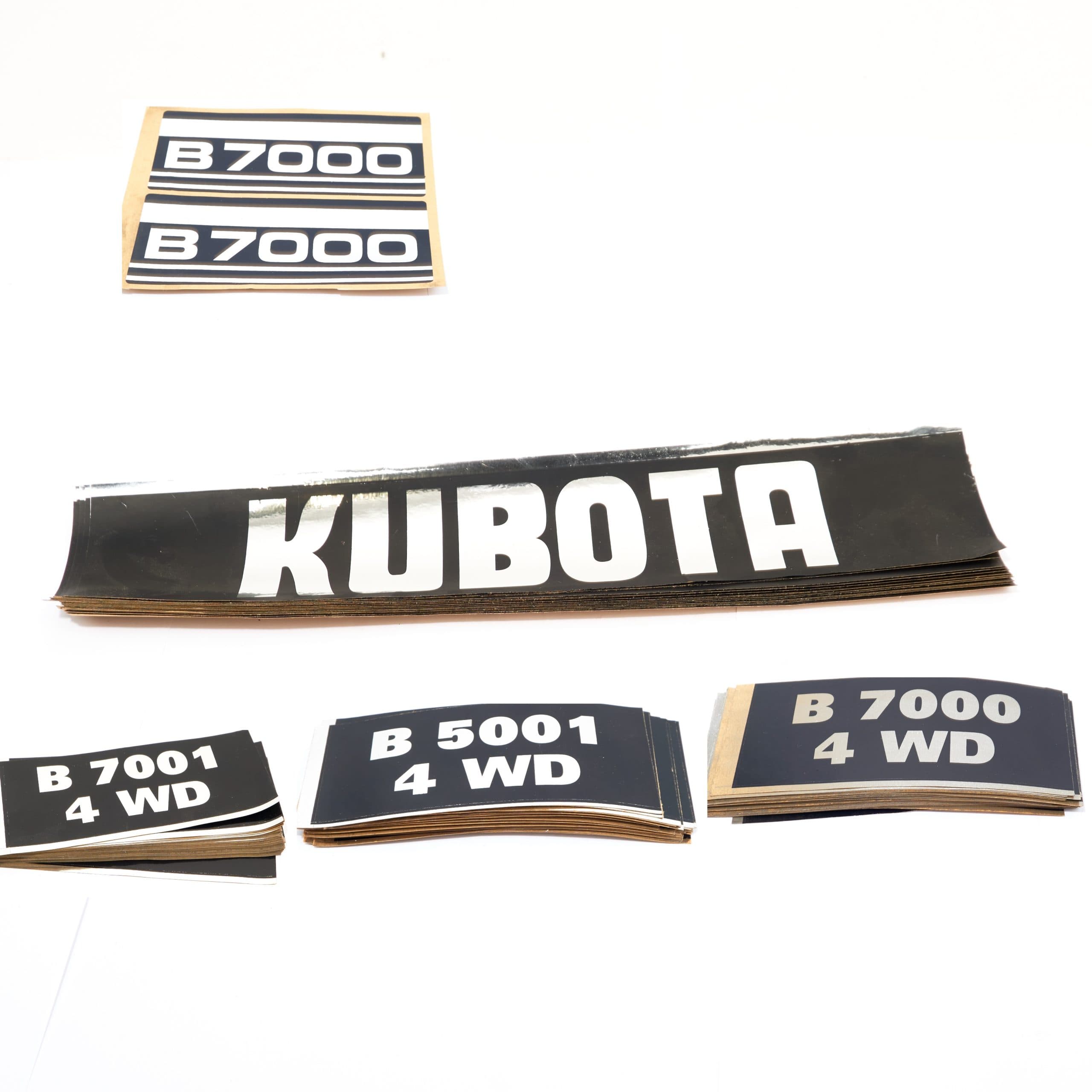 Stickers Kubota | B7001 | B5001 | B7000 | 4WD | Shop4Trac